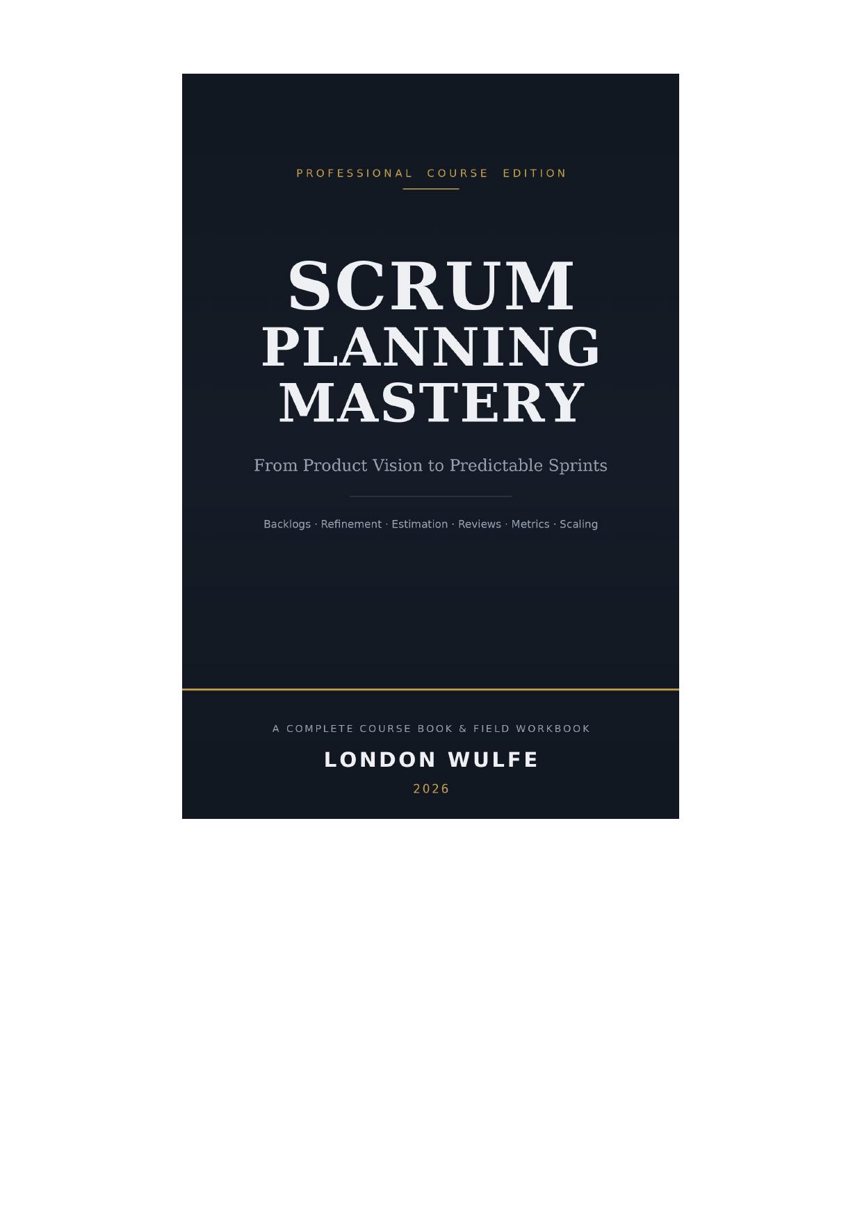 Reading preview of Scrum Planning Mastery